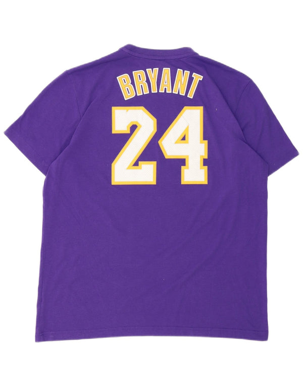 Adidas Mens Lakers Graphic Camiseta Top XL Púrpura