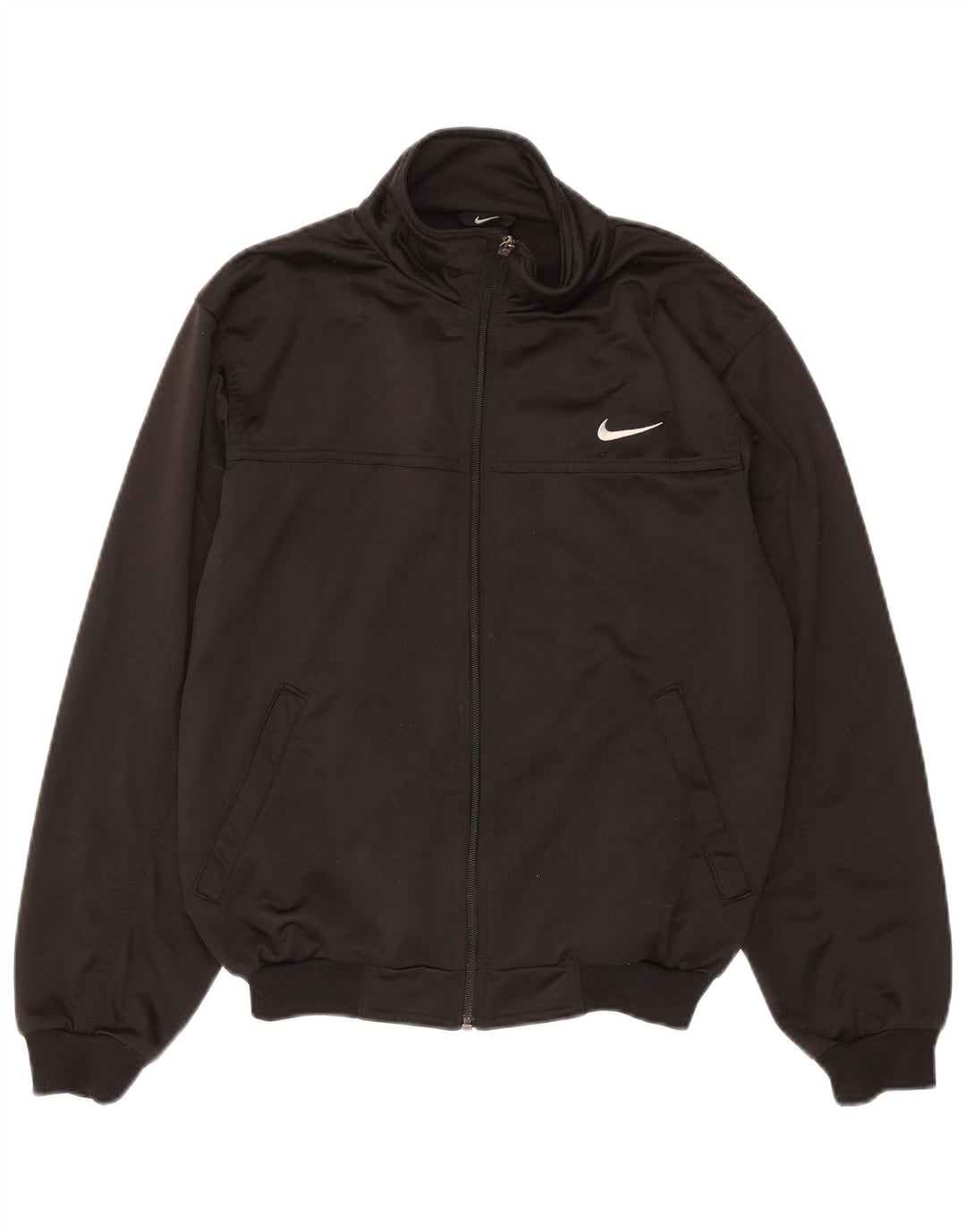 Nike Mens Graphic Chándal Top Chaqueta UK 34/35 XS Negro Poliéster