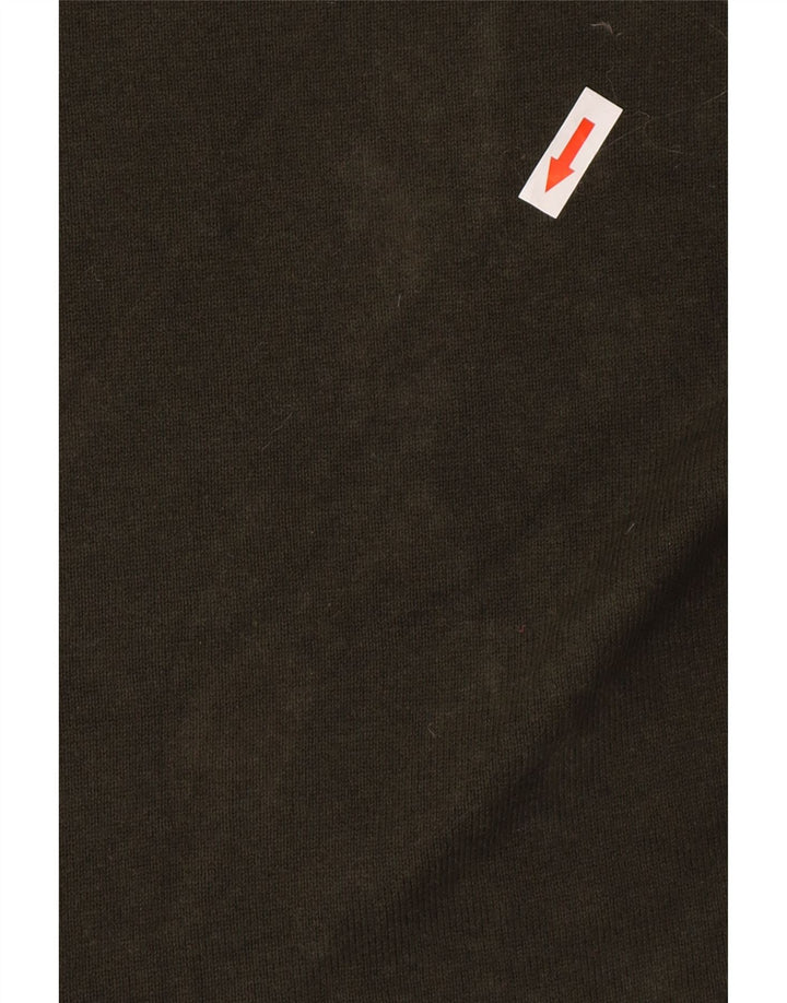 Marks & Spencer Suéter con Cuello Redondo para Hombre Algodón Caqui Medio