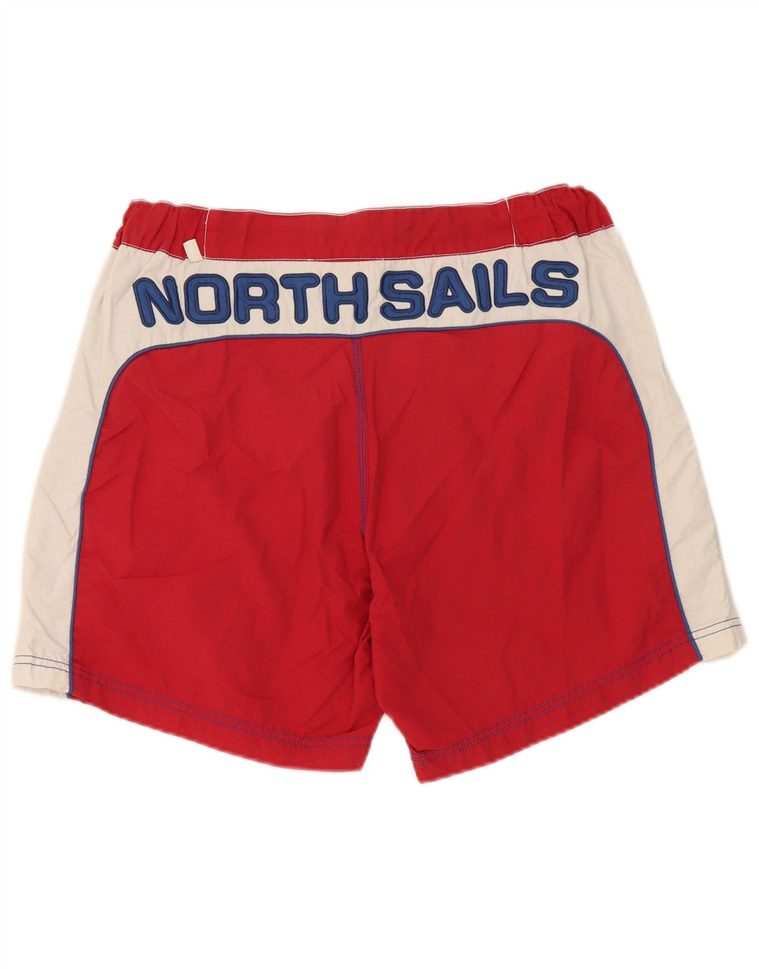 Bañador Corto Hombre North Sails Poliamida Color Block Mediano Rojo