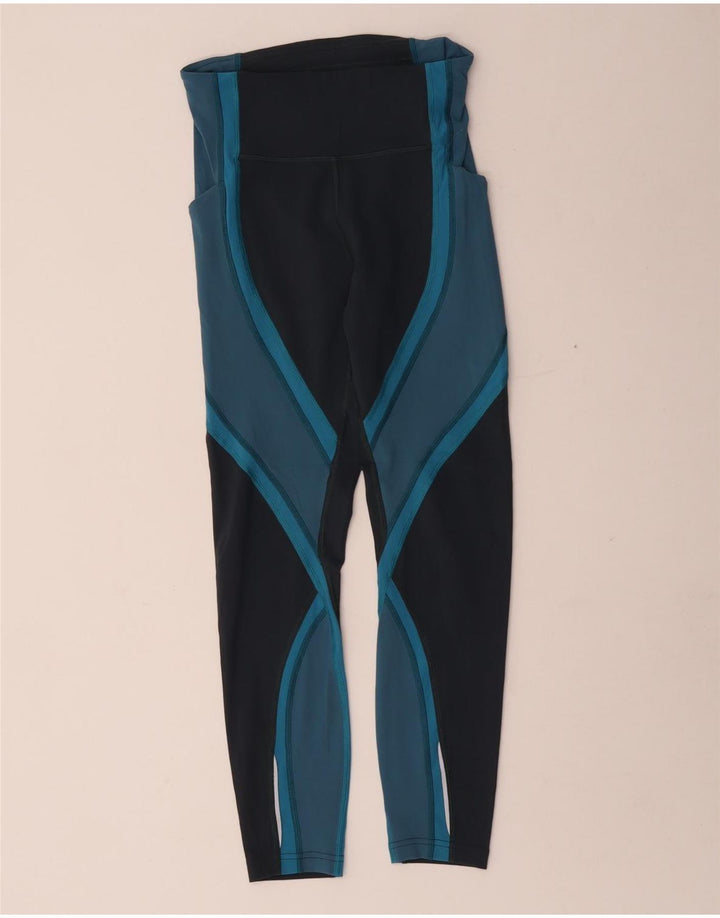 Lululemon Leggings para mujer US 4 Pequeño Azul Colorblock Nylon