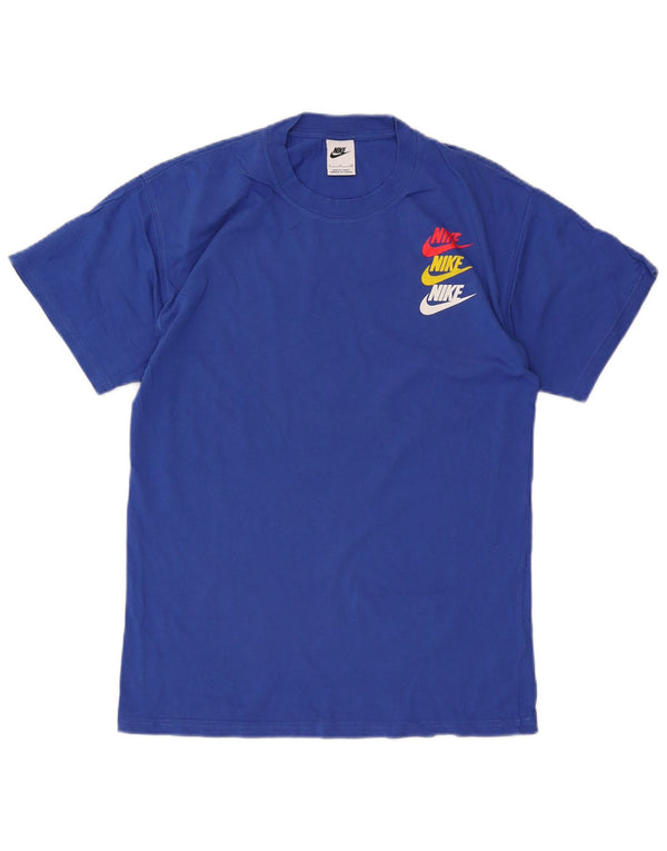 Nike Mens Graphic T-Shirt Top Small Blue Cotton