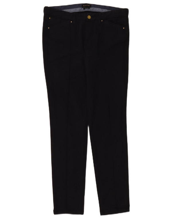 Massimo Dutti Pantalón Chino Slim Mujer EU 40 Medium W30 L31 Azul Marino