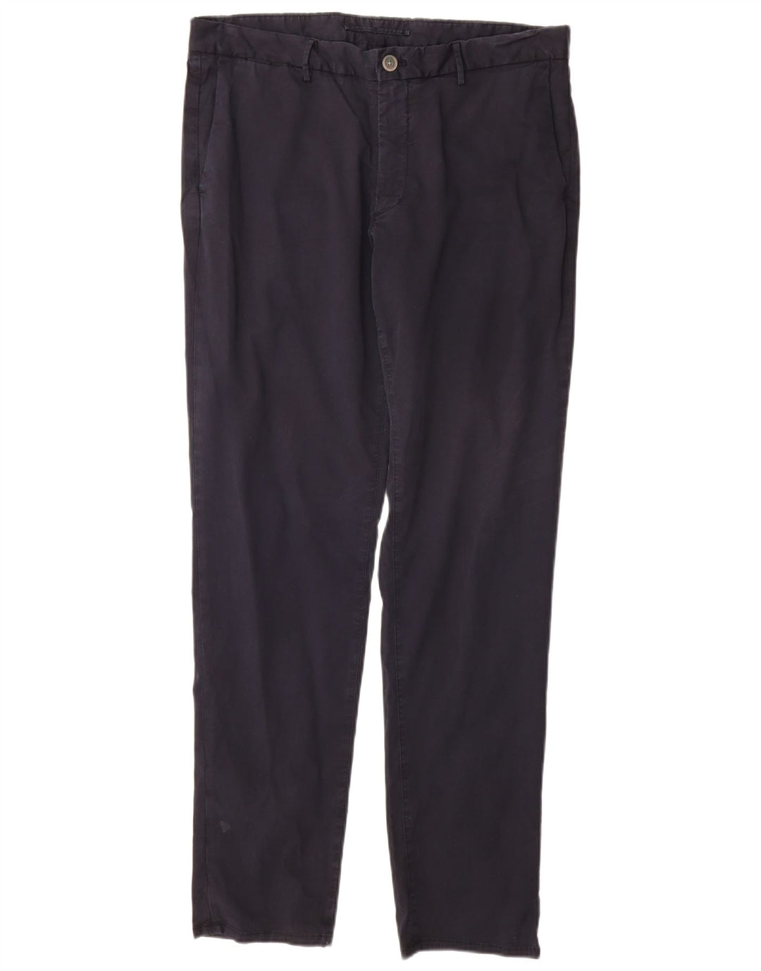 MASSIMO DUTTI Pantalón chino slim fit para hombre EU 44 Large W34 L32 Azul marino