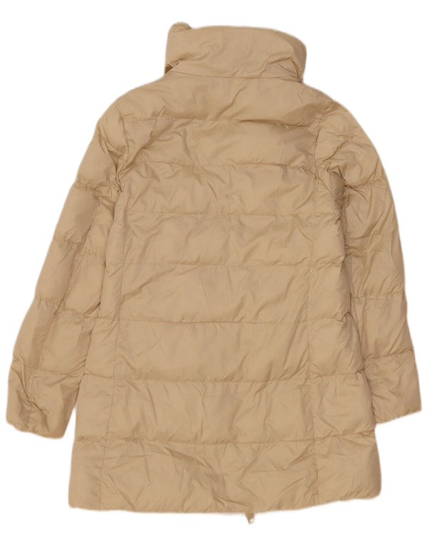 Massimo Dutti Abrigo Acolchado Mujer UK 10 Small Off White Poliéster