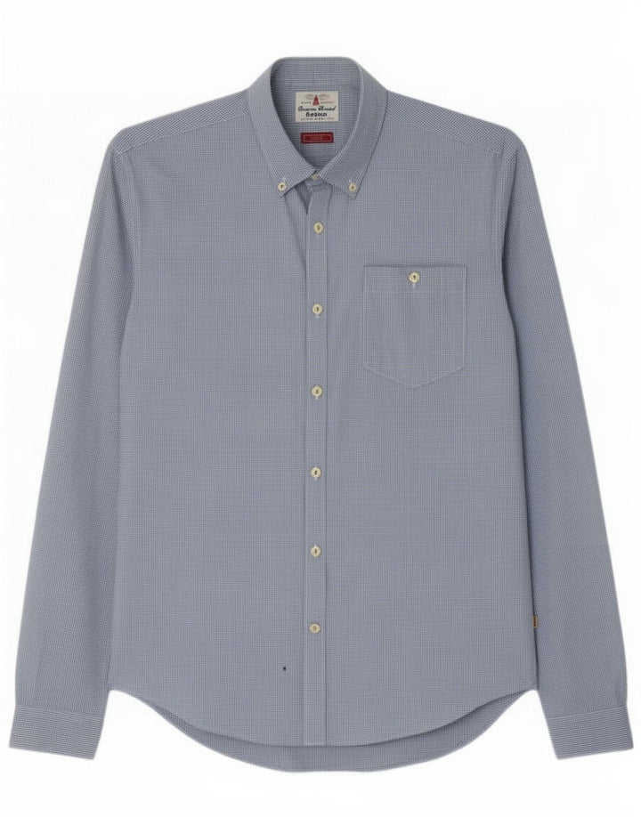 Barbour Camisa Slim Fit De Algodón A Cuadros Azul Medio |