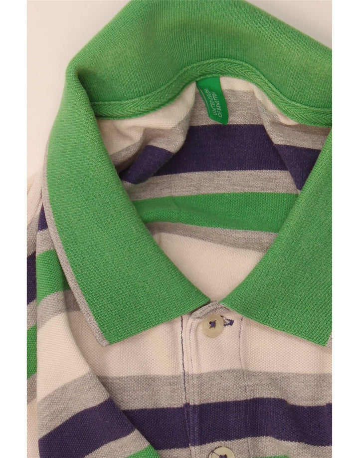 Benetton Polo Hombre Mediano Rayas Multicolor