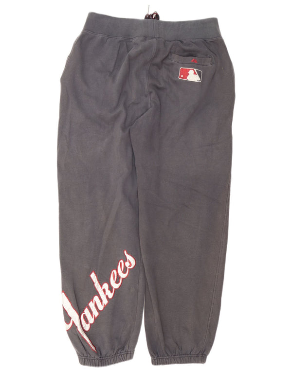 Majestic Mens New York Yankees Chándal Pantalones Joggers Grande Gris