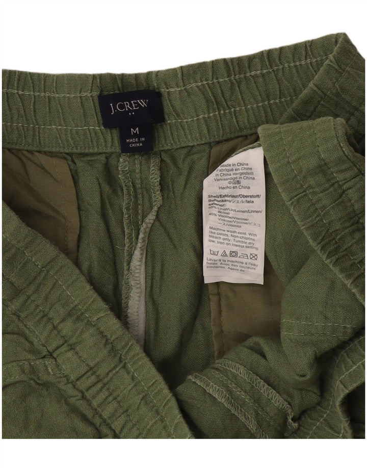 Pantalones cortos chinos J. Crew para mujer medianos W30 lino verde