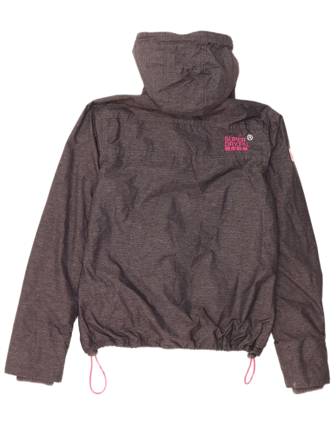 Superdry Chaqueta cortavientos con capucha Windcheater para mujer, talla 40, talla M, color negro