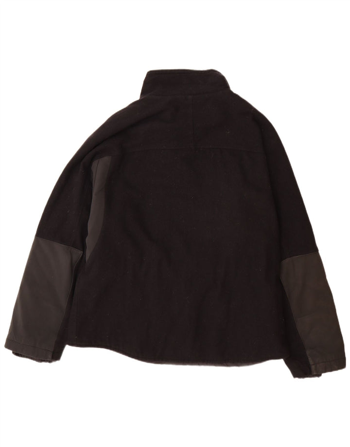 Tommy Hilfiger Chaqueta utilitaria para hombre UK 44 2XL Lana color block negra