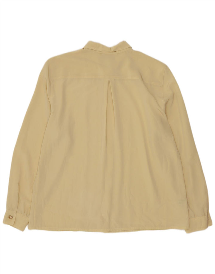 Renato Balestra Blusa camisera extragrande para mujer IT 48 XL Poliéster beige