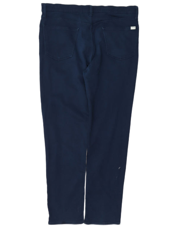 Orvis Pantalones casuales delgados para hombre W36 L32 Algodón azul marino