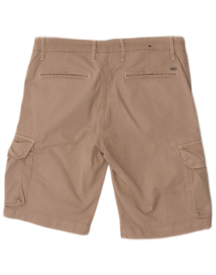 Liu Jo Pantalones cortos cargo para hombre IT 46 Small W30 Algodón beige