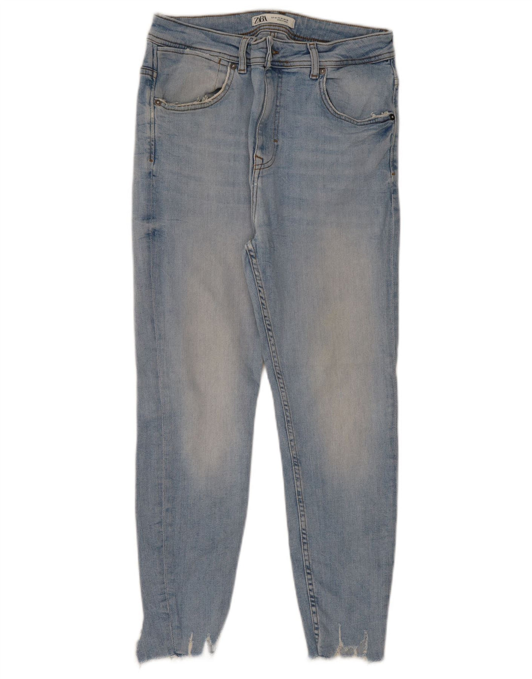Zara Jeans recortados para hombre EU 42 Large W32 L25 Azul