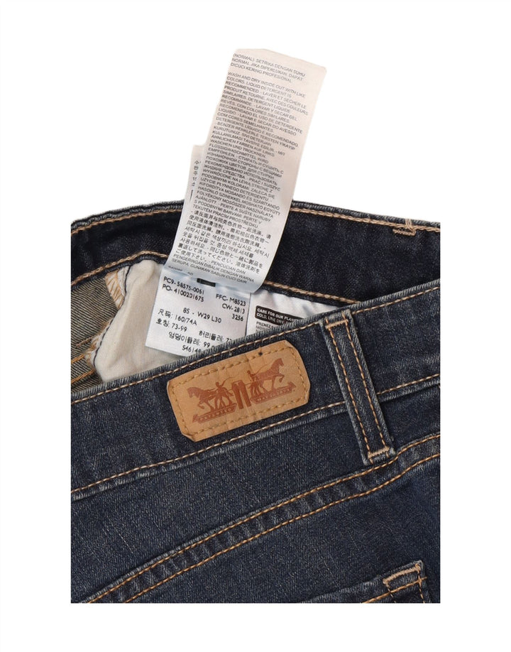 Levi's Jeans ajustados de talle medio para mujer US 8 Medium W29 L30 Algodón azul