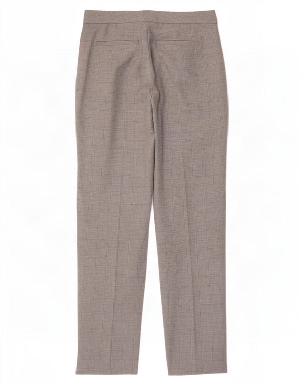 Marks & Spencer Pantalones chinos para mujer UK 10 Small W27 L30 Grey Check