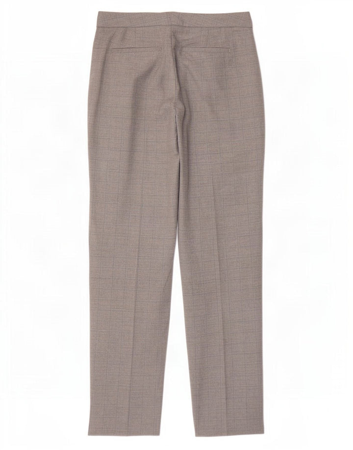 Marks & Spencer Pantalones chinos para mujer UK 10 Small W27 L30 Grey Check
