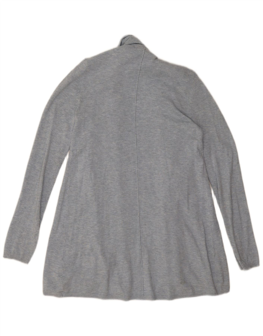 Zara Mujer Cárdigan Abierto Suéter UK 44 Viscosa Gris Medio