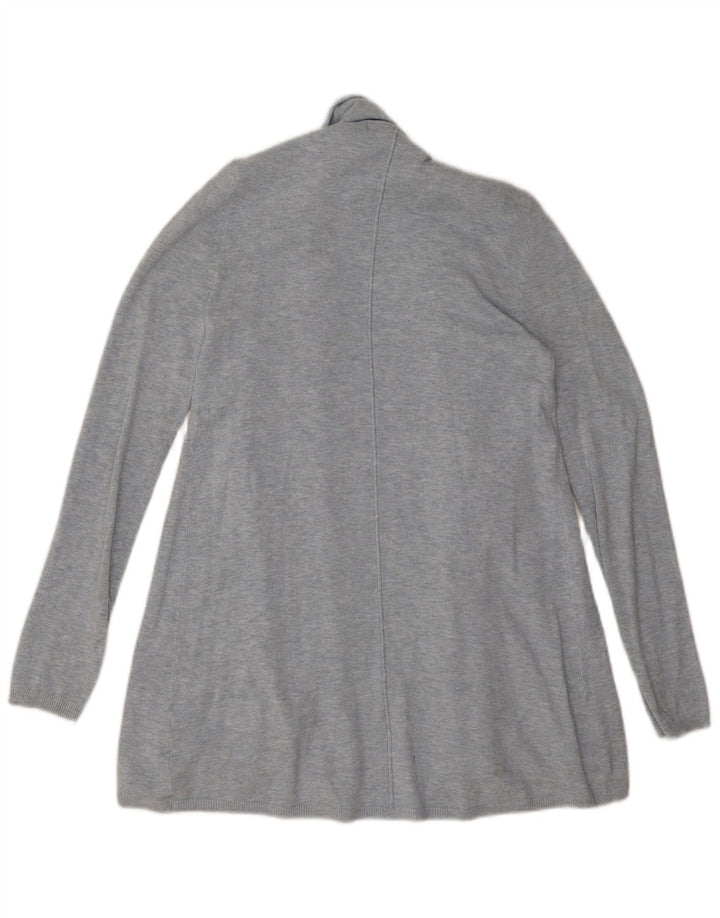 Zara Mujer Cárdigan Abierto Suéter UK 44 Viscosa Gris Medio