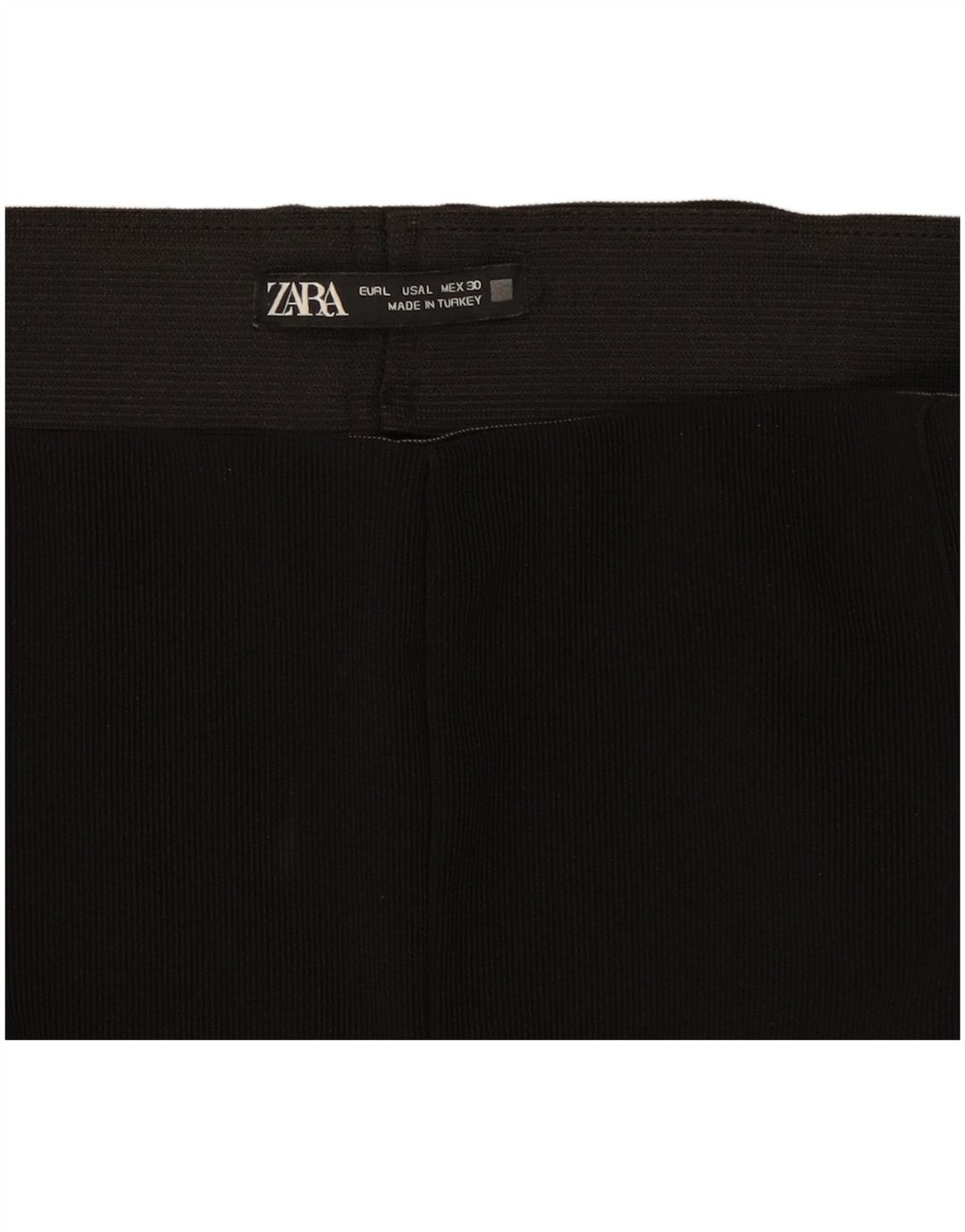 Zara Mujer Leggings Estribos Reino Unido 44 Grande Negro