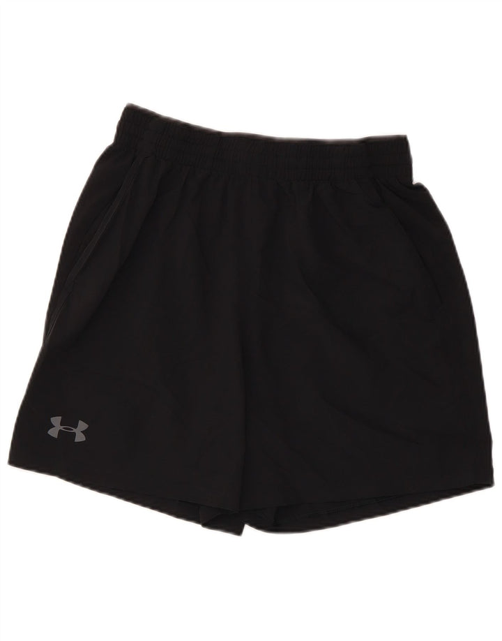 Under Armour Pantalones cortos deportivos para hombre Pequeño Poliéster negro