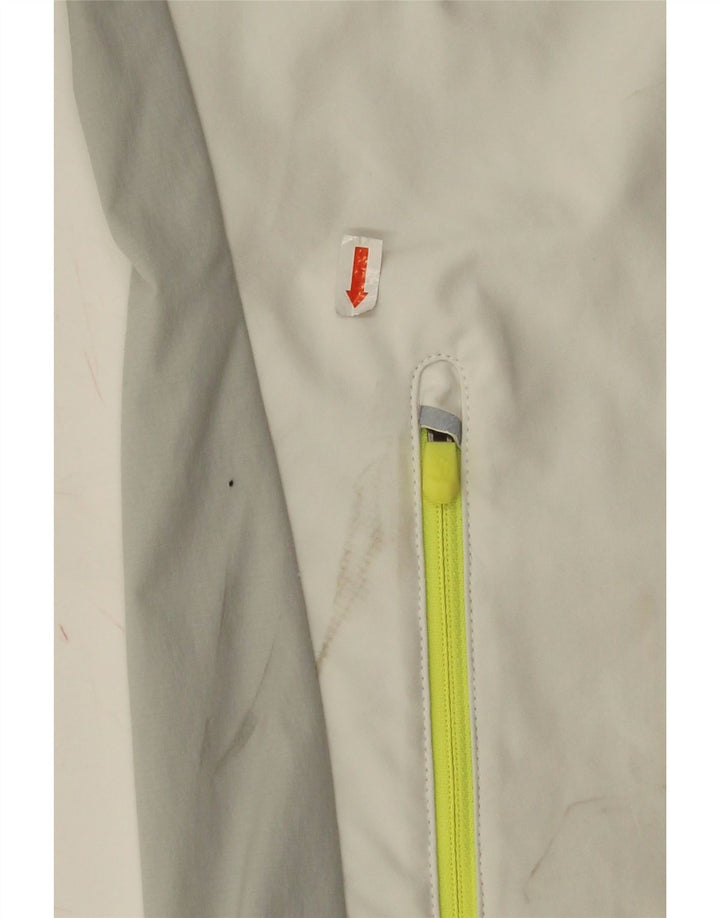 Jack Wolfskin Chaqueta de chándal para mujer UK 10 Small Grey Colourblock