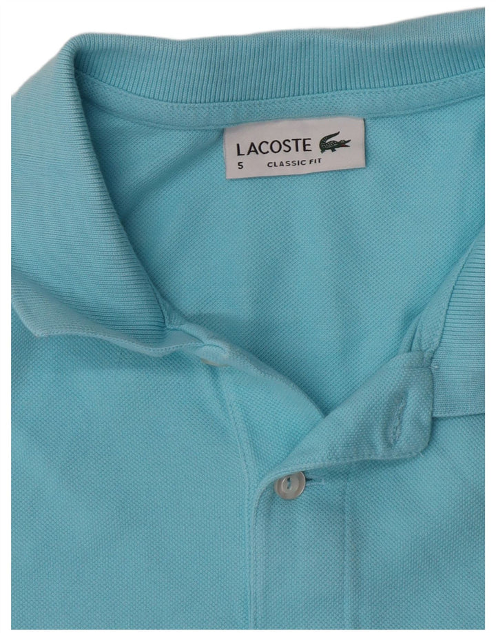 Lacoste Polo de ajuste clásico para hombre talla 5 grande azul