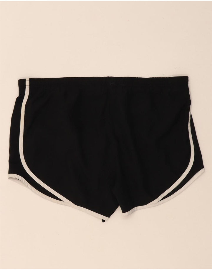 NIKE Womens Dri Fit Sport Shorts UK 10 Small  Black Polyester