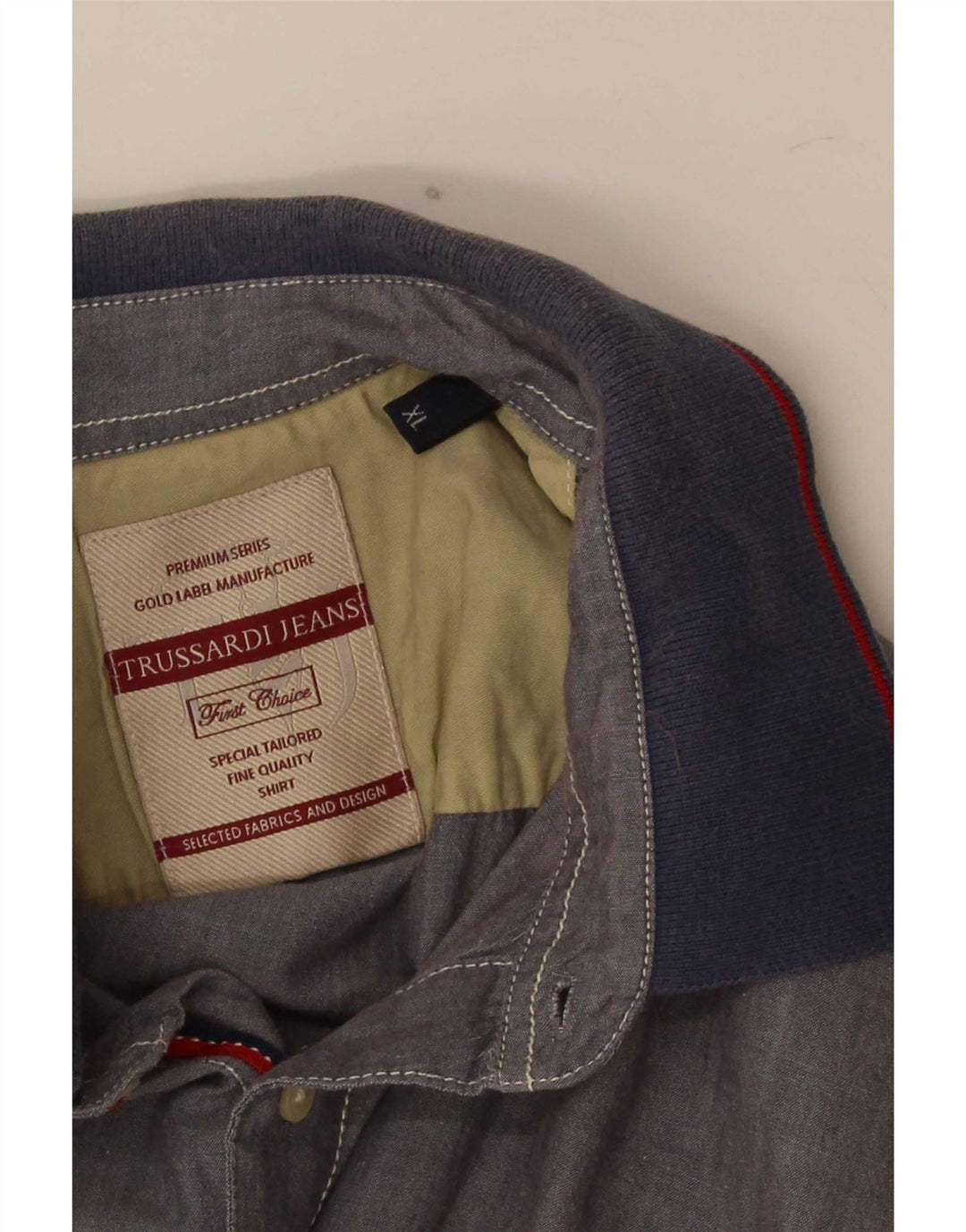 Trussardi Camisa Manga Corta Hombre XL Gris