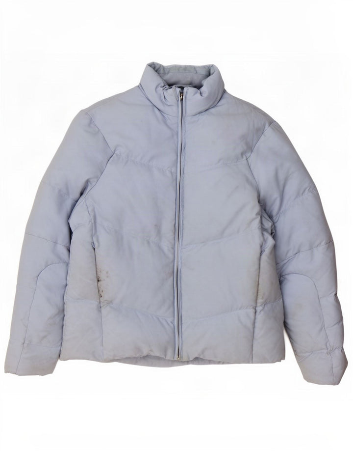 Crew Clothing Chaqueta acolchada para mujer UK 12 Poliéster azul medio