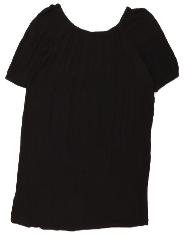 Marks & Spencer Vestido recto para mujer UK 44 Grande Viscosa negra
