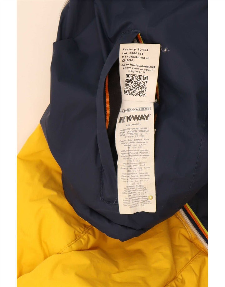 K-Way Chaqueta Reversible Con Capucha Niño 9-10 Años Azul Marino Poliamida
