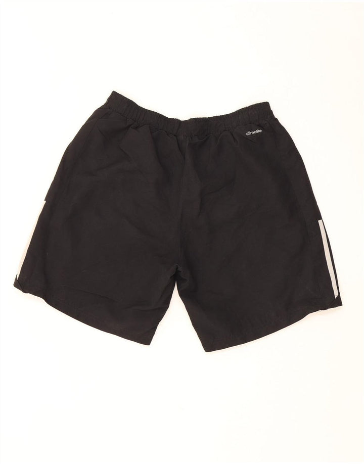 ADIDAS Pantalones cortos deportivos Climalite para hombre Poliéster negro grande