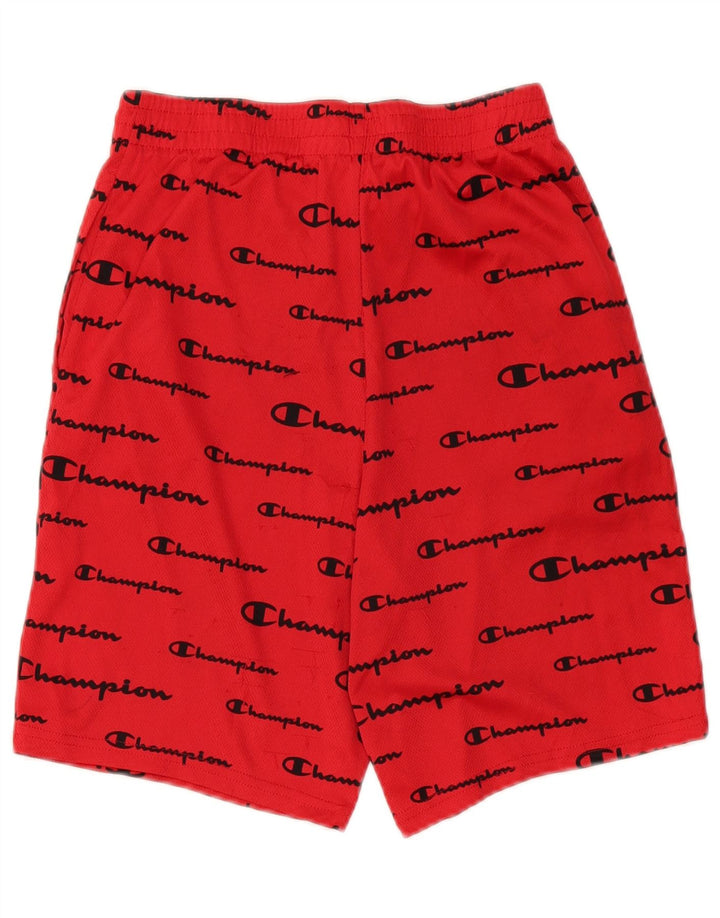 Champion Shorts deportivos con gráfico para niño 15-16 años Rojo Poliéster