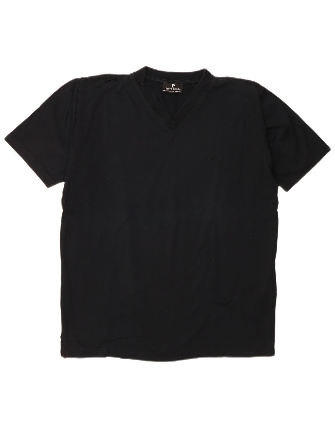 Pierre Cardin Camiseta Hombre Top Medium Negro Algodón