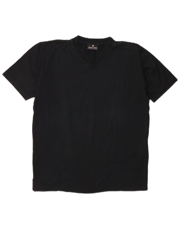 Pierre Cardin Camiseta Hombre Top Medium Negro Algodón