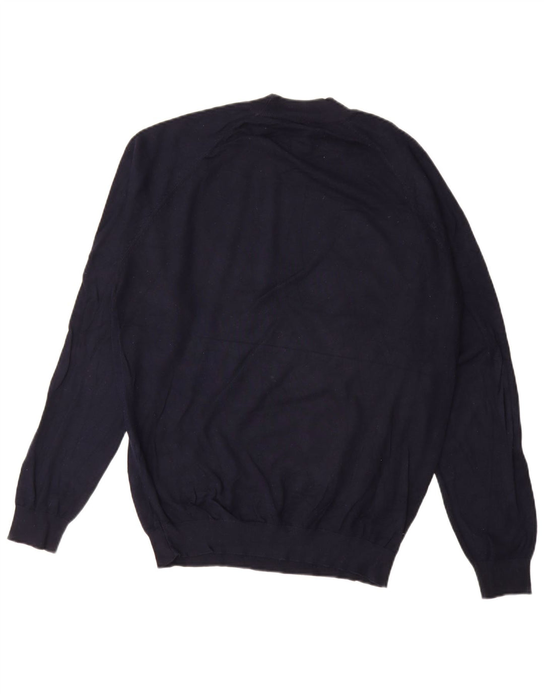 Zara Hombre Jersey Cuello Redondo Viscosa Azul Marino Medio