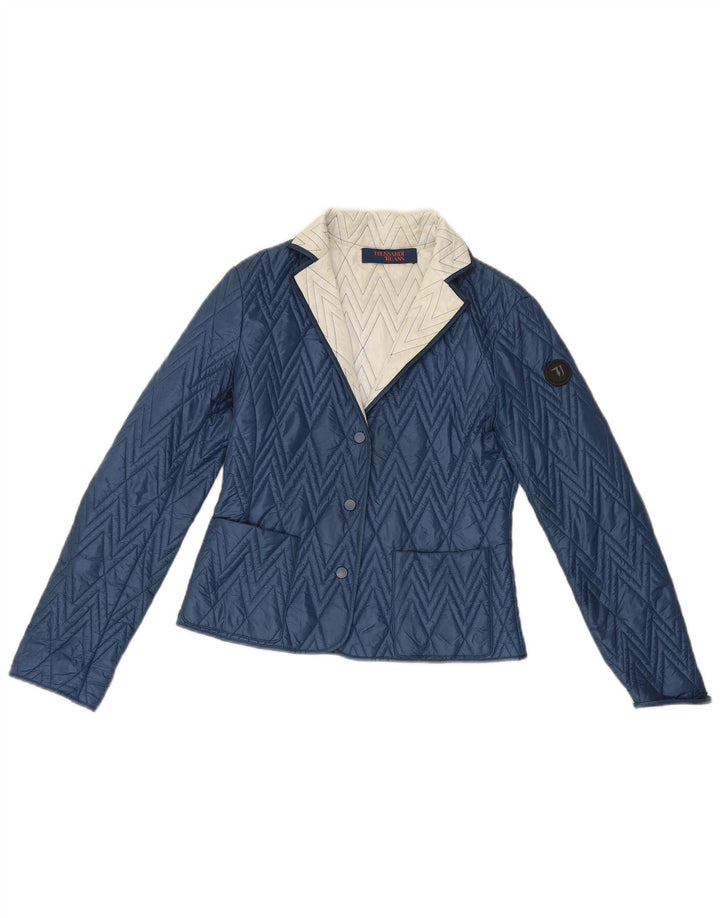 Chaqueta acolchada Mujer Trussardi Jeans IT 42 Azul medio Colorblock