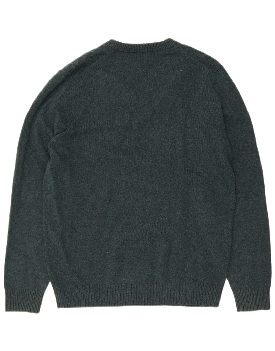 Massimo Dutti Hombre Jersey Cuello Pico Large Lana Verde