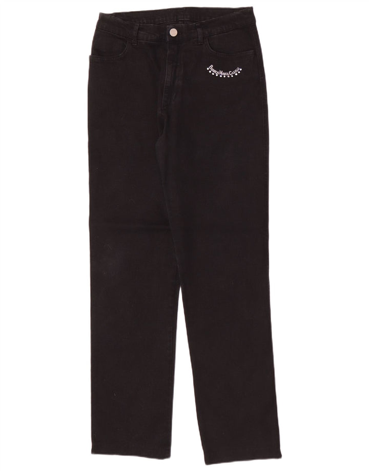 Vaqueros rectos para mujer Bianca Maria Caselli W28 L31 Negro