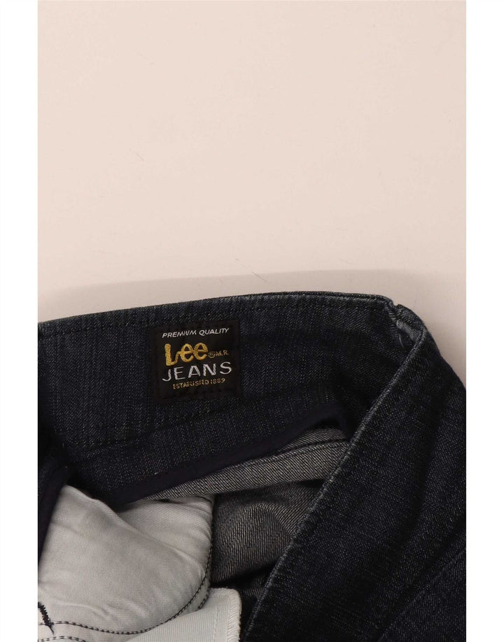 Vaqueros Cortos Lee Mujer W28 L24 Azul Marino