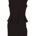 Lipsy Vestido Peplum para Mujer UK 8 Small Poliéster Negro