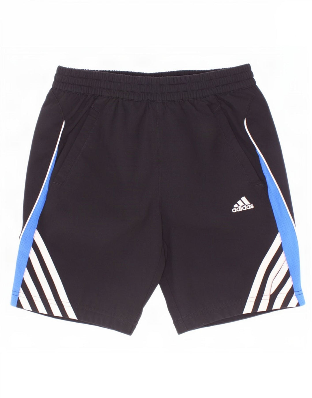 Adidas Pantalones cortos deportivos para niño 9-10 años Negro Poliéster color block