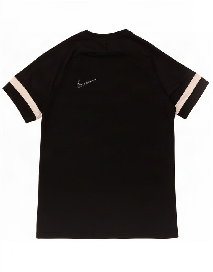 Camiseta Nike Dri Fit para hombre Top medio negro color block Poliéster