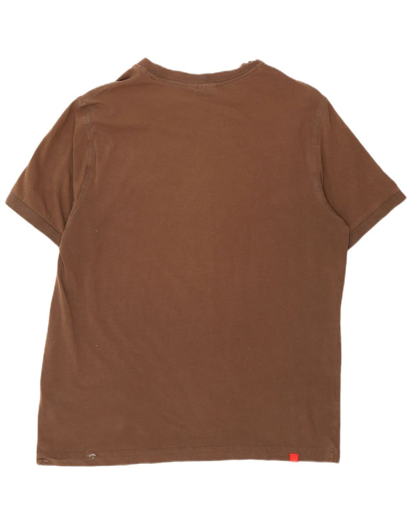 PUMA Camiseta gráfica para hombre Top grande marrón