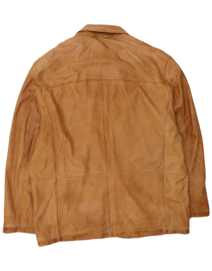 A.W.DUNMORE Chaqueta de cuero para hombre IT 58 4XL Cuero marrón