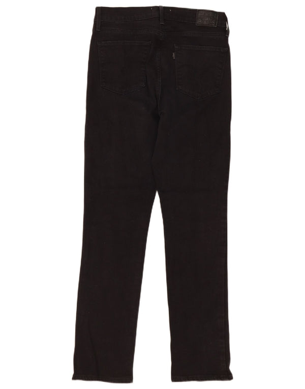 Levi's Jeans rectos de talle alto 724 para mujer W30 L29 Algodón negro