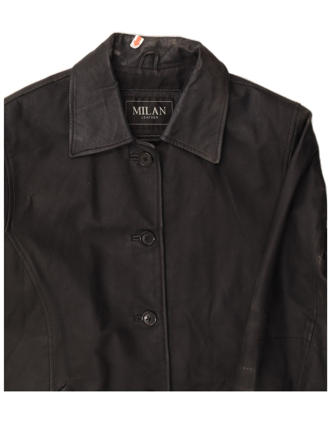VINTAGE Womens Leather Jacket UK 14 Large Black Leather Vintage Vintage and Second-Hand Vintage from Messina Hembry 