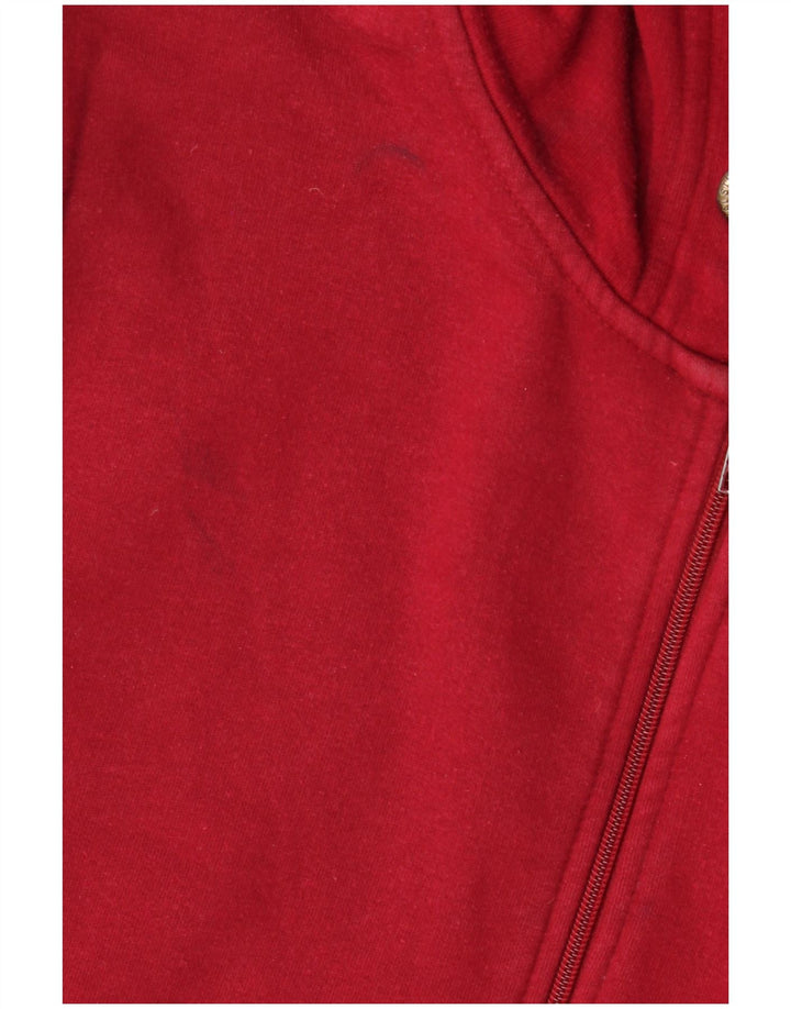 Zara Mens Zip Hoodie Sweater Large Red